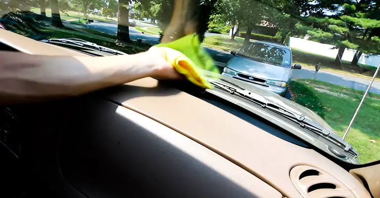 Clean Inside of the Windshield With Degrease