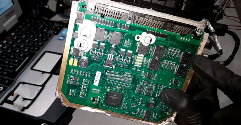 ECU That Has Been Damaged